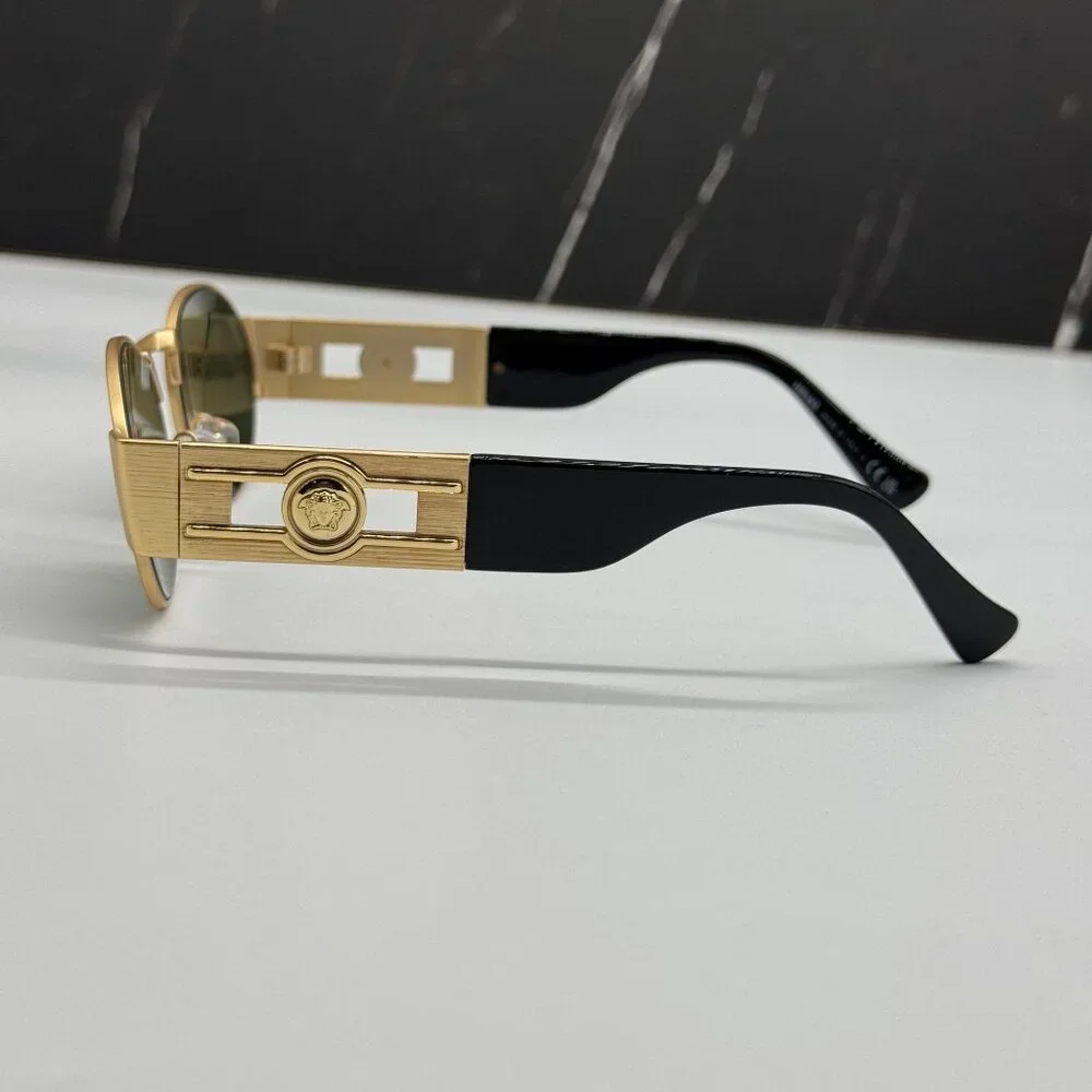 NEW VERSACE VE2264 1002/30 SUNGLASSES MOD 2264 GOLD UNISEX VERSACE VE2264 100230